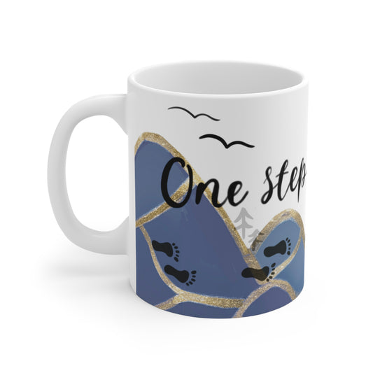 Mountains Landscape Mug: One Step at a Time