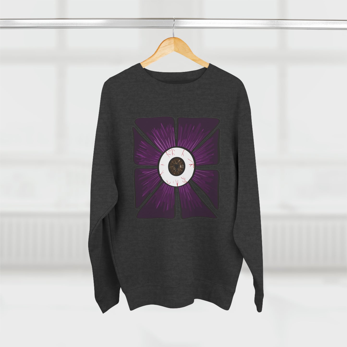 Eye in a Dark Flower Sweatshirt