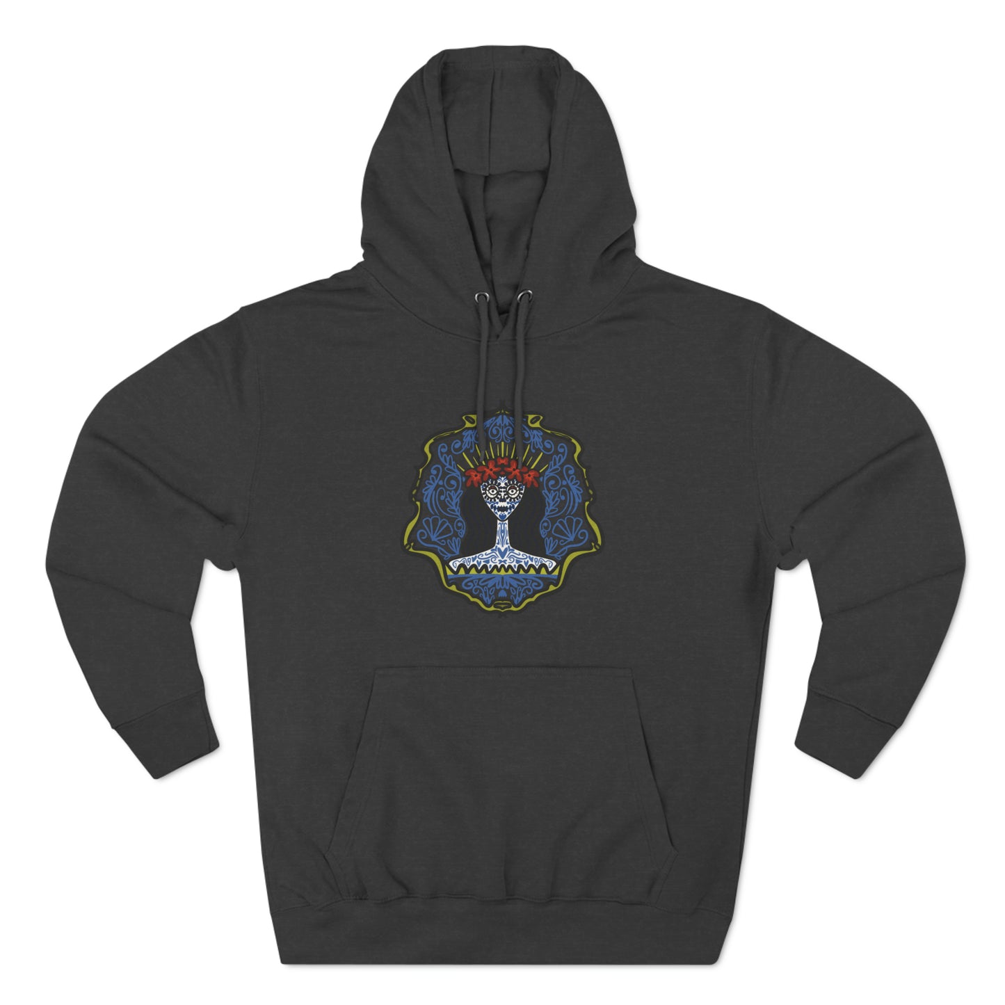 Catrina: Blue Queen Hoodie Premium Pullover Hoodie