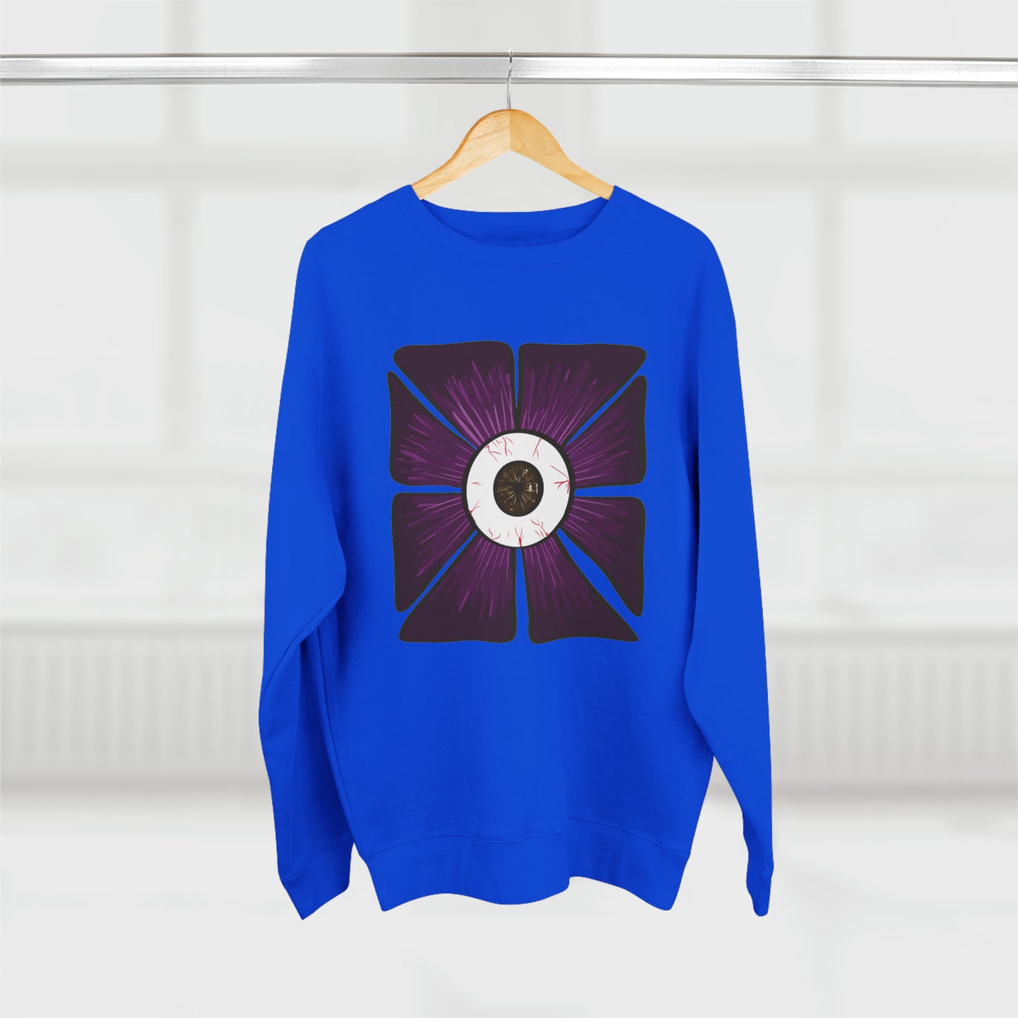 Eye in a Dark Flower Sweatshirt