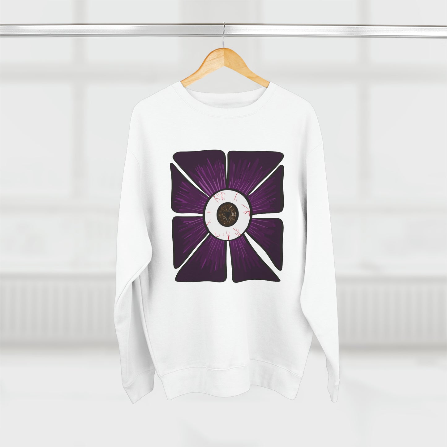 Eye in a Dark Flower Sweatshirt