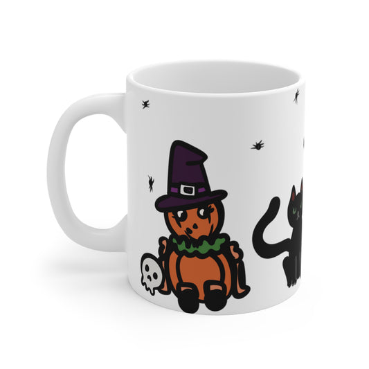 Witch and Her Cauldron Halloween Mug