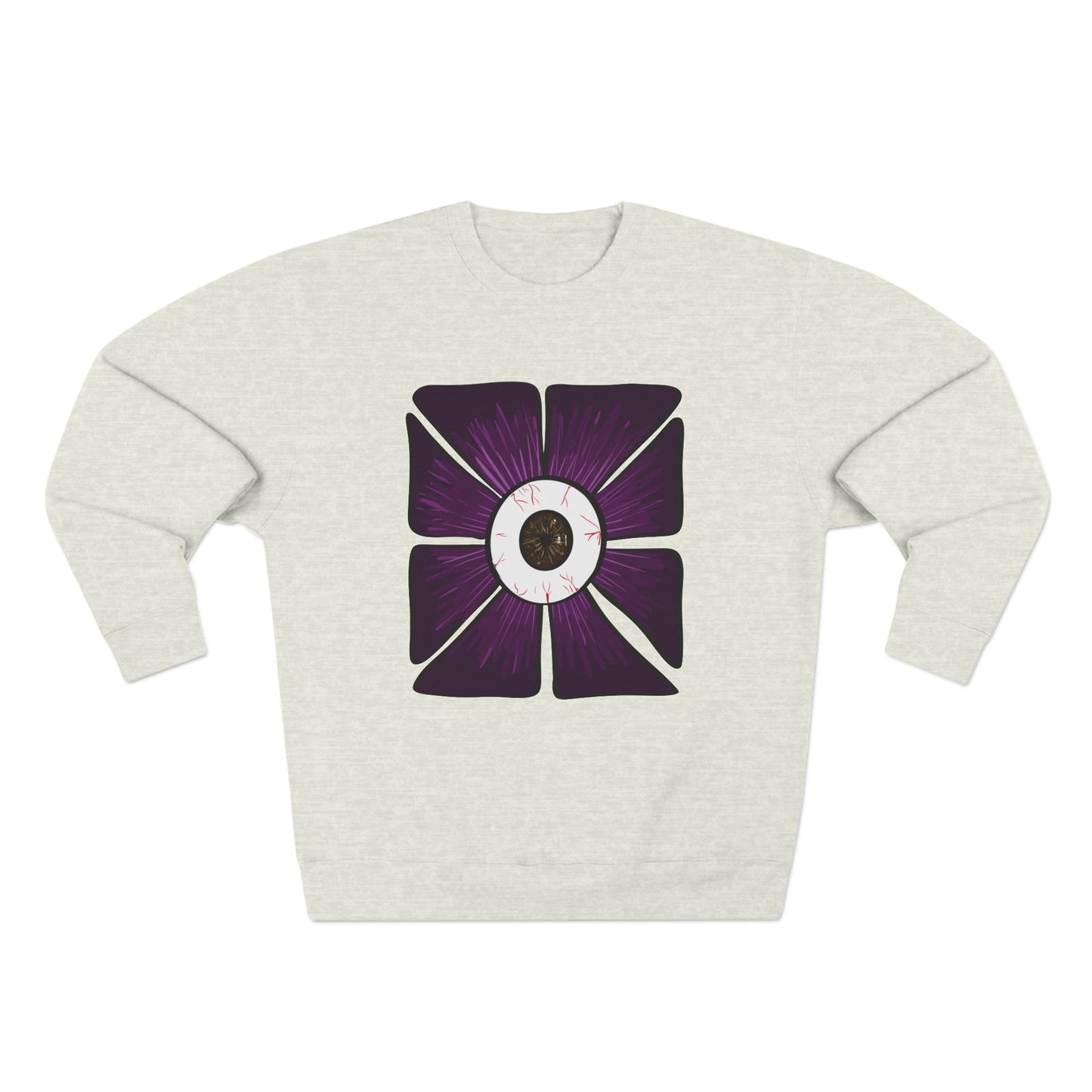 Eye in a Dark Flower Sweatshirt