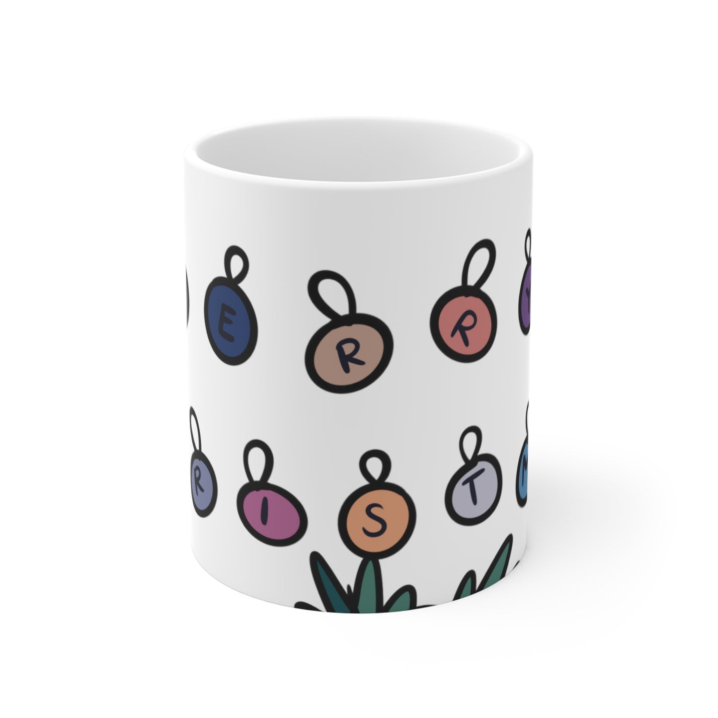 Merry Christmas Light Bulbs Gift Mug