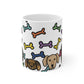 Beloved Dog Breeds & Bones Mug