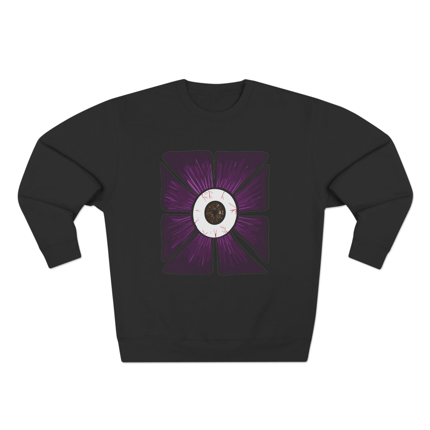 Eye in a Dark Flower Sweatshirt