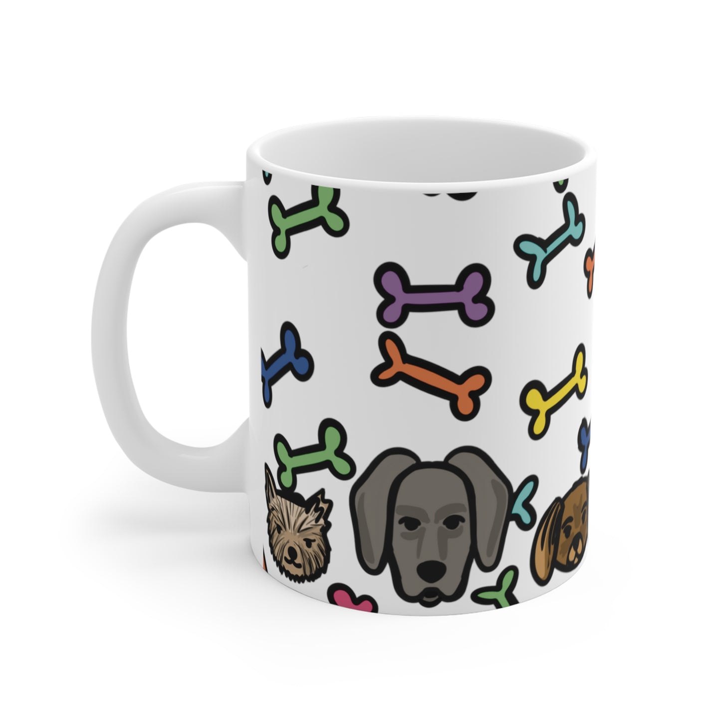 Beloved Dog Breeds & Bones Mug