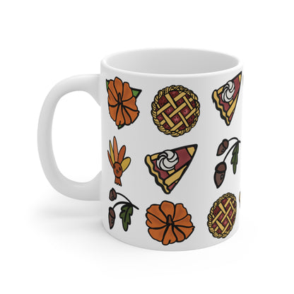 Thanksgiving Mug: Pies, Pumpkins, and Cranberries
