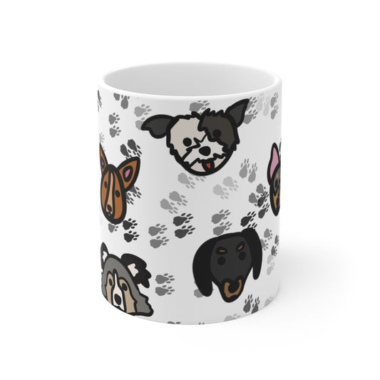 Paws and Beloved Dog Breeds Mug