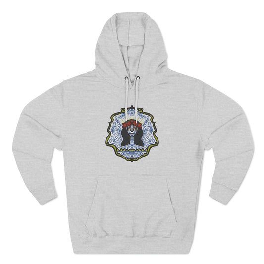 Catrina: Blue Queen Hoodie Premium Pullover Hoodie