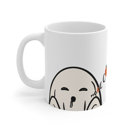 Ghost Halloween Mug: More Coffee Please!
