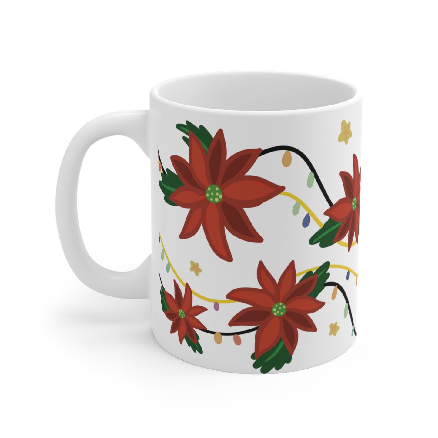 Poinsettia Christmas Flower Gift Mug